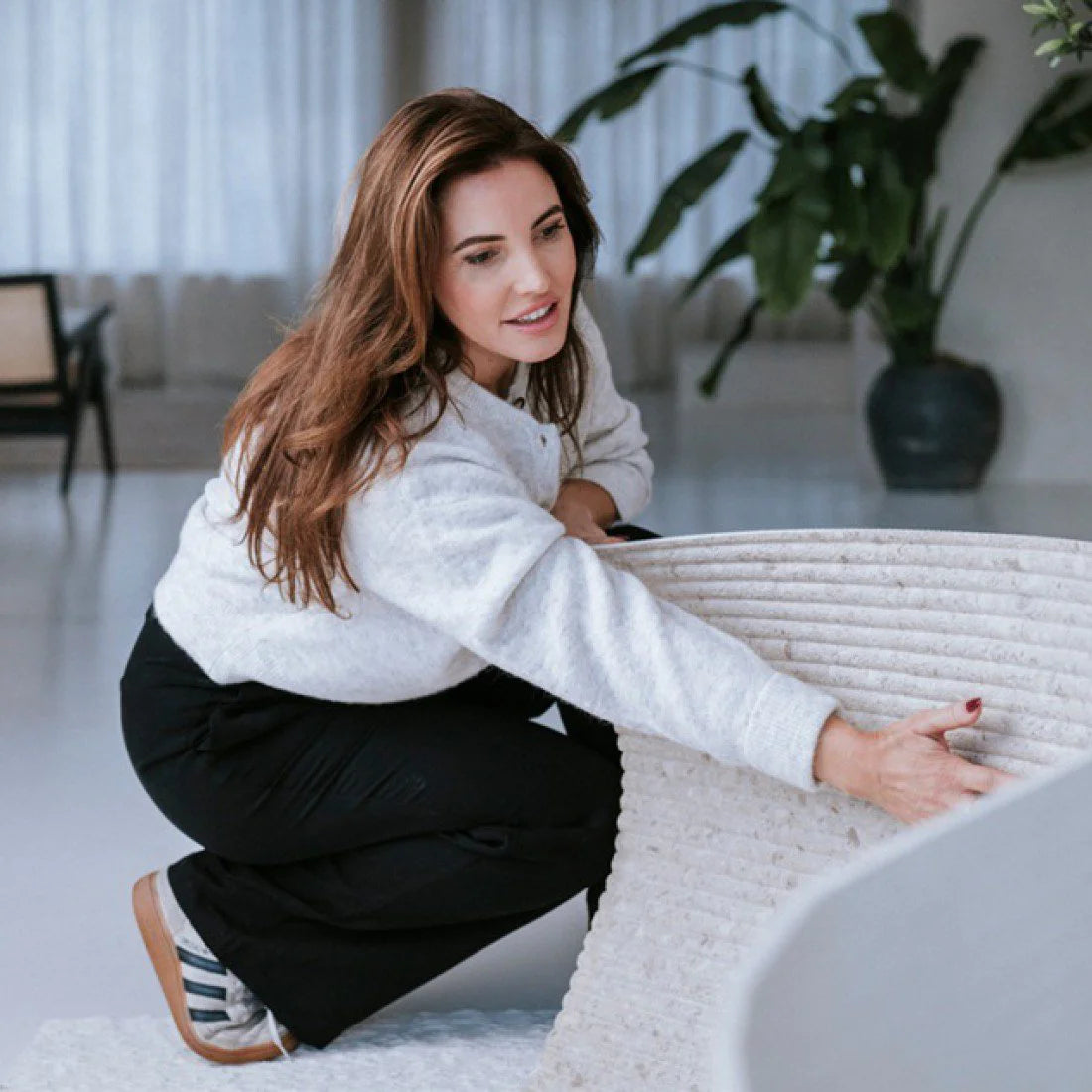 MUOZO - Roman Columns Azure 60x280 Flexibele Wandpanelen - Brandvertragend & Flexibel