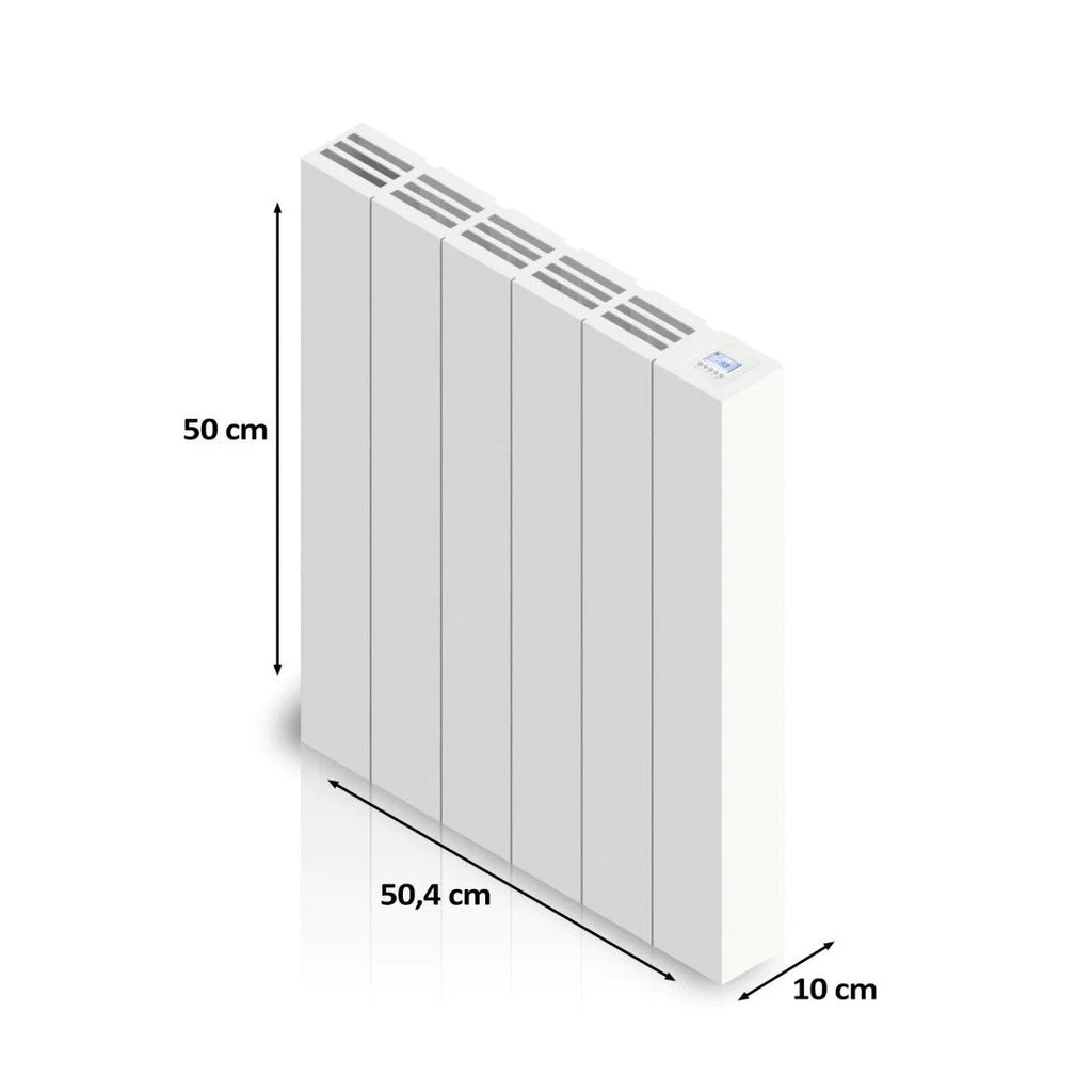 50x50,4 cm - Ambiente elektrische paneelradiator 1000 Watt - Wit (RAL 9016)