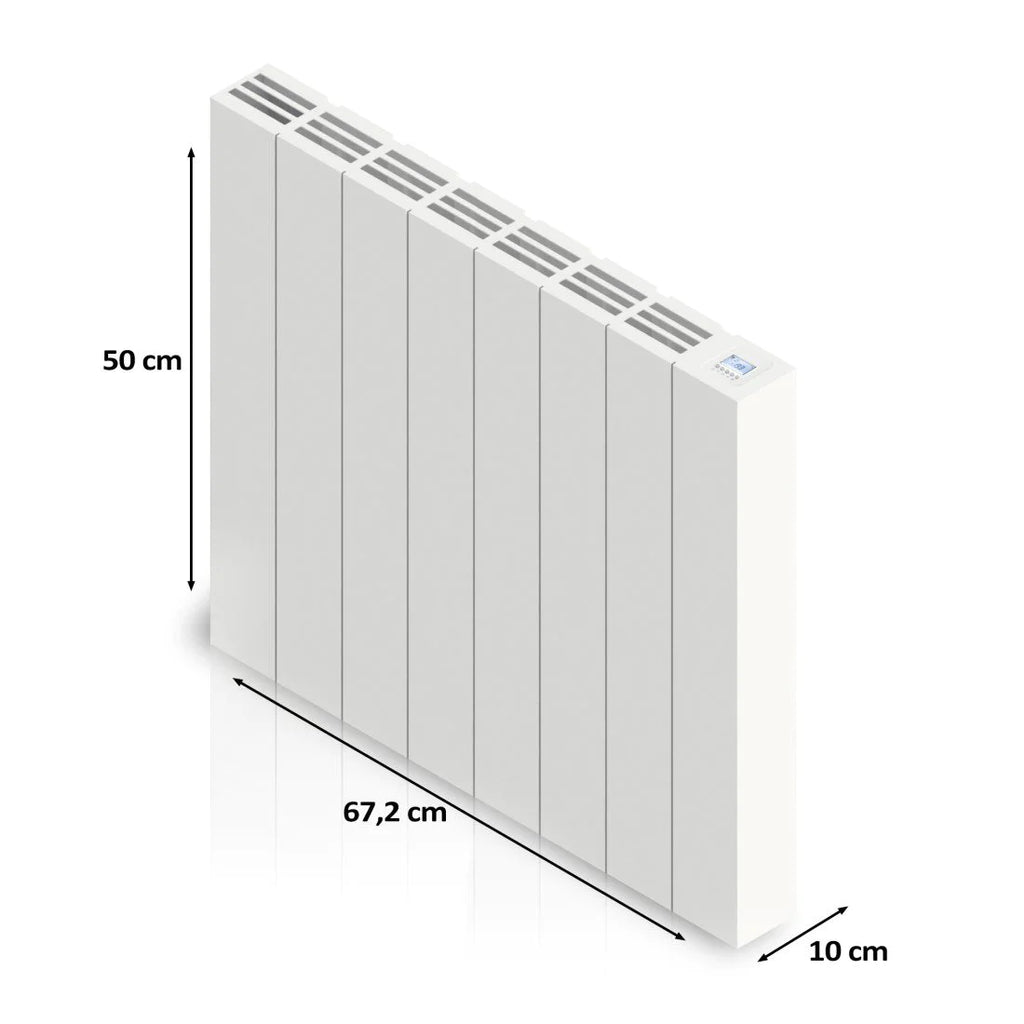 50x67,2 cm - 1500 Watt Ambiente elektrische paneelradiator - Wit (RAL 9016)