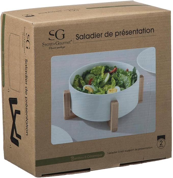 SECRET DE GOURMET slakom, bamboe, keramiek, diameter 23 cm