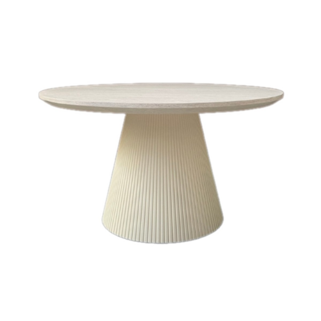 Eetkamertafel Kimberly 130 rond créme