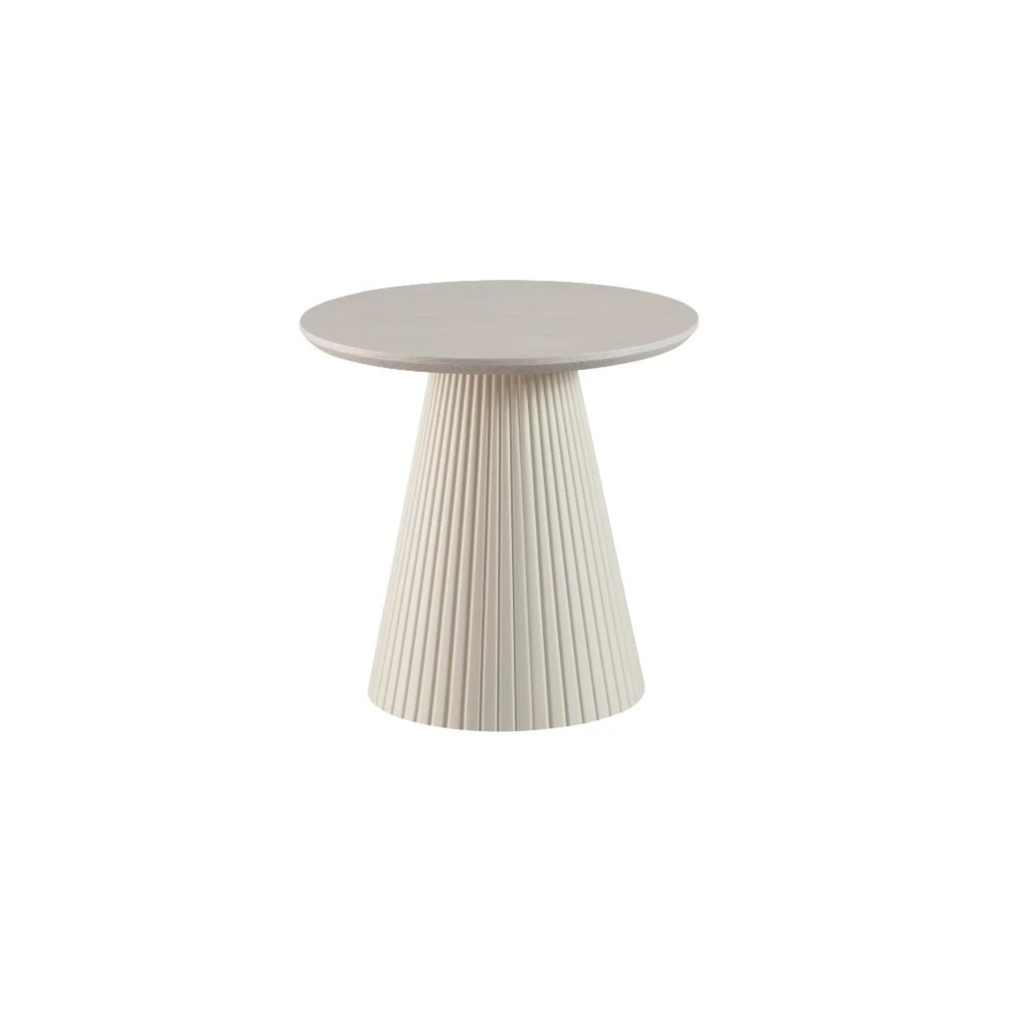 Bijzettafel Kimberly japandi 55X55X55 créme