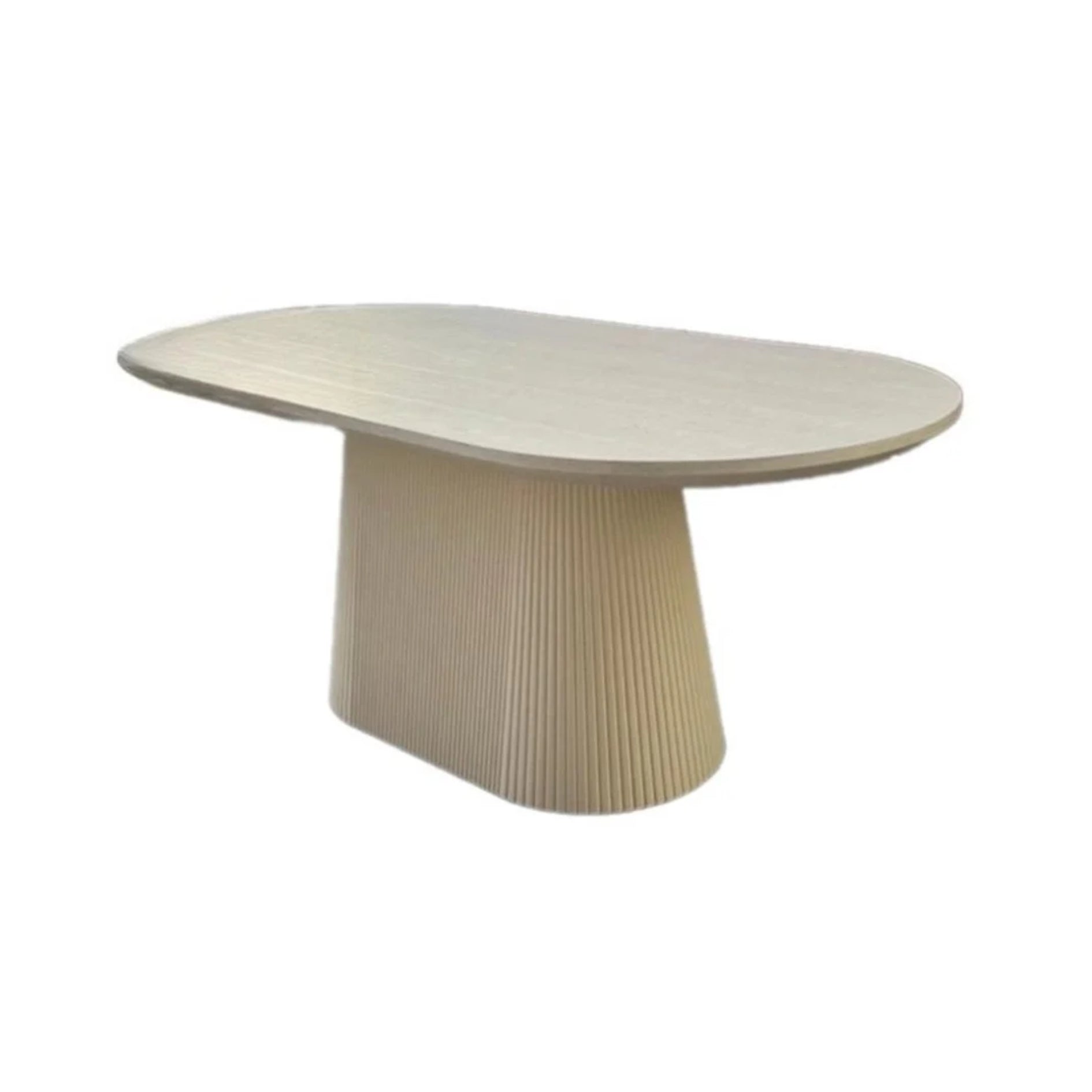 Eetkamertafel Kimberly japandi 160X90 créme