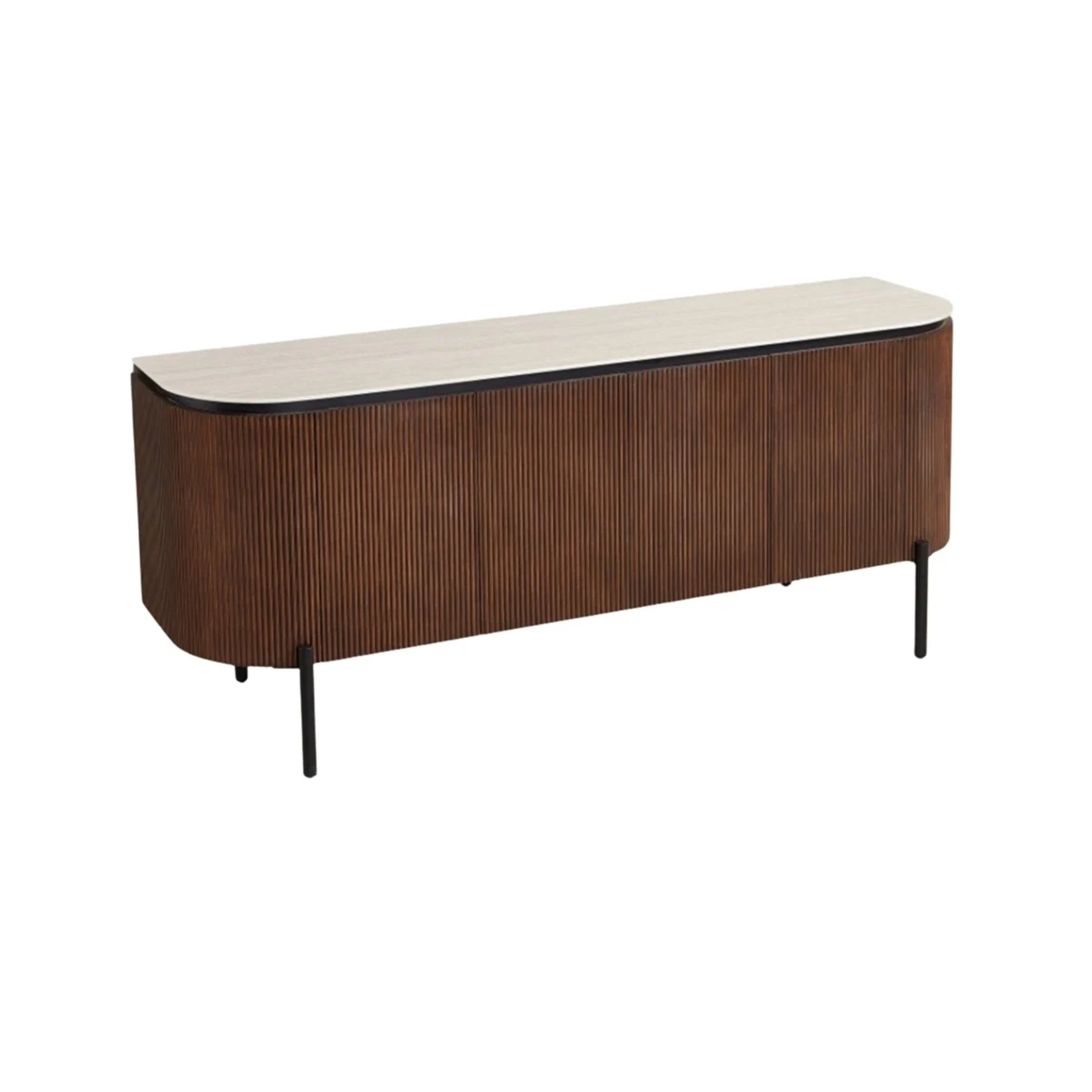 Tv-meubel Aqua 190X50X80 bruin/beige keramiek