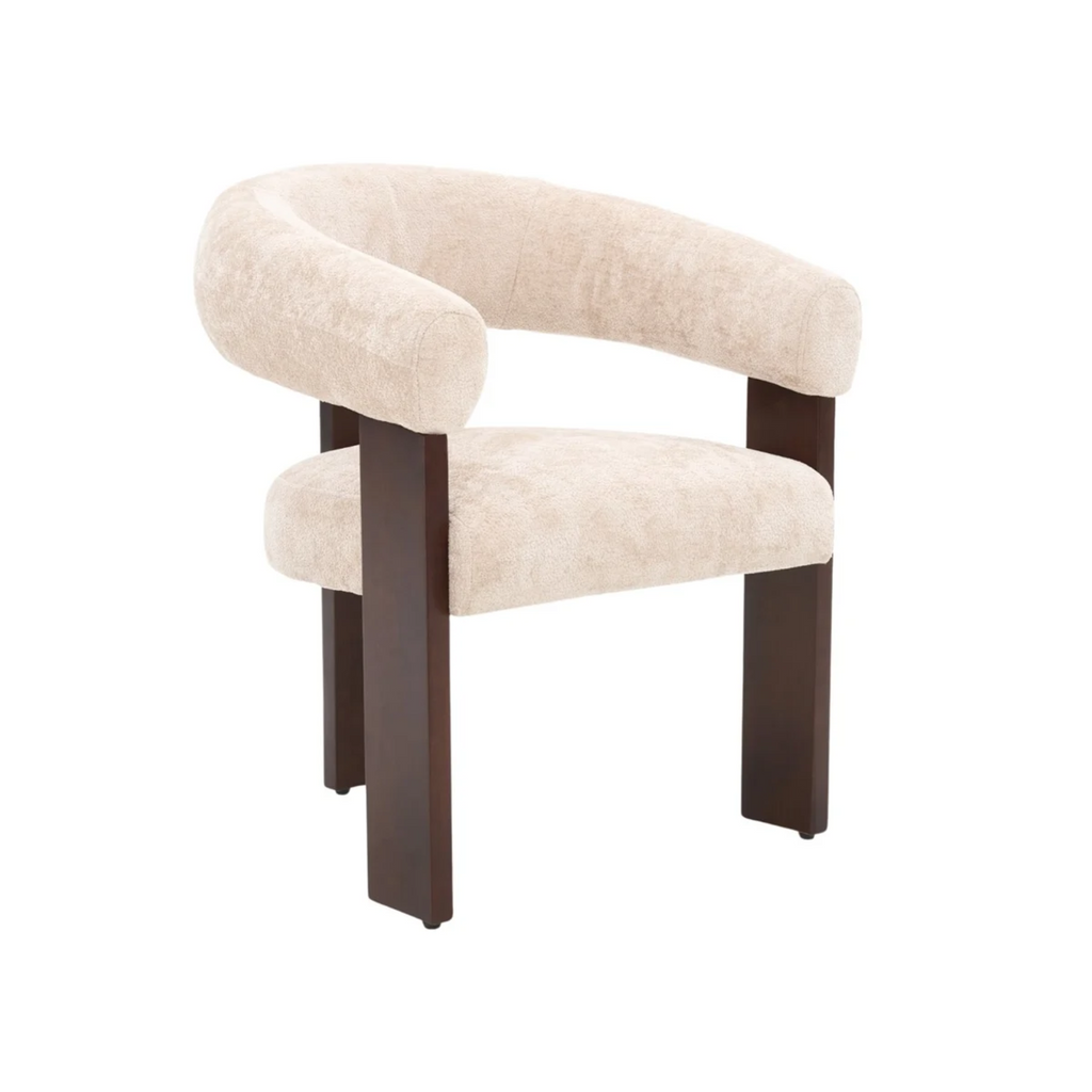 Eetkamerstoel Sara japandi lichtbruin