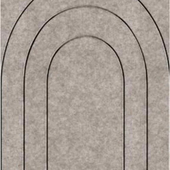 OPPIO Viltpaneel Beige - BAROK - 60x280 cm - Brandvertragend & Geluiddempend