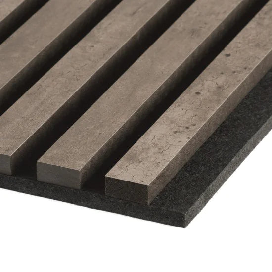 €68 Per Paneel - 52x260 cm BETON akoestische wand panelen lattenwand met Vilt