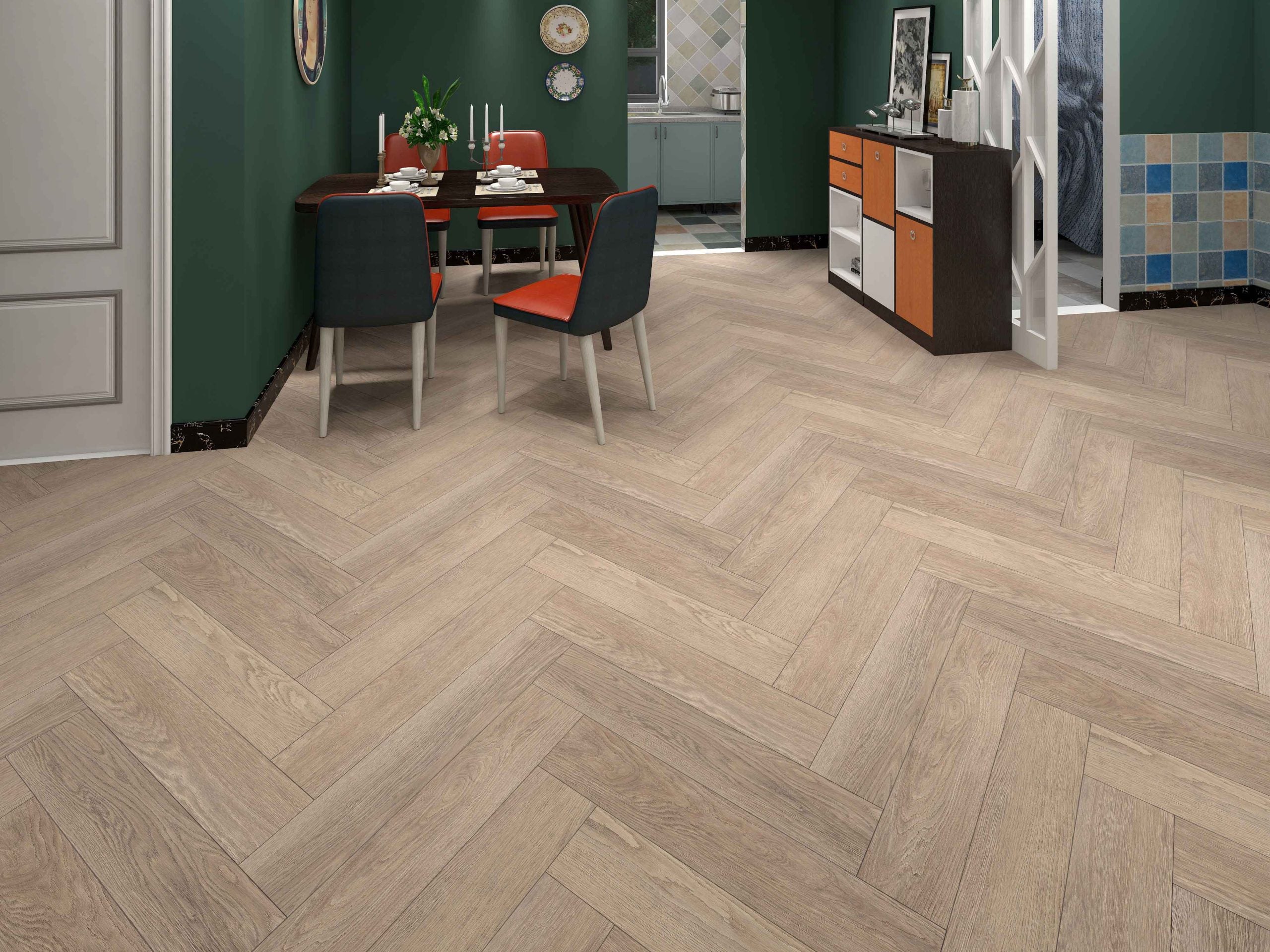 Calitex Visgraat Klik PVC Royals Nassau Oak RS203