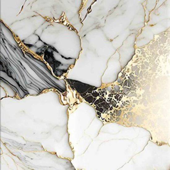 Oppio €58 PER PANEEL - 120x280x0,3 cm - PVC Wandpaneel Fantasy Gold - Hoogglans