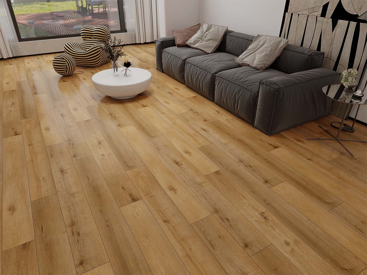 GR-502-PL / Natural Oak Plank PVC Click