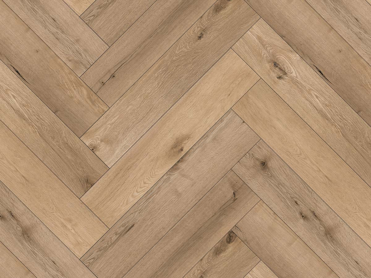 GR-505-HB / Kaschmir Oak Visgraat PVC Click