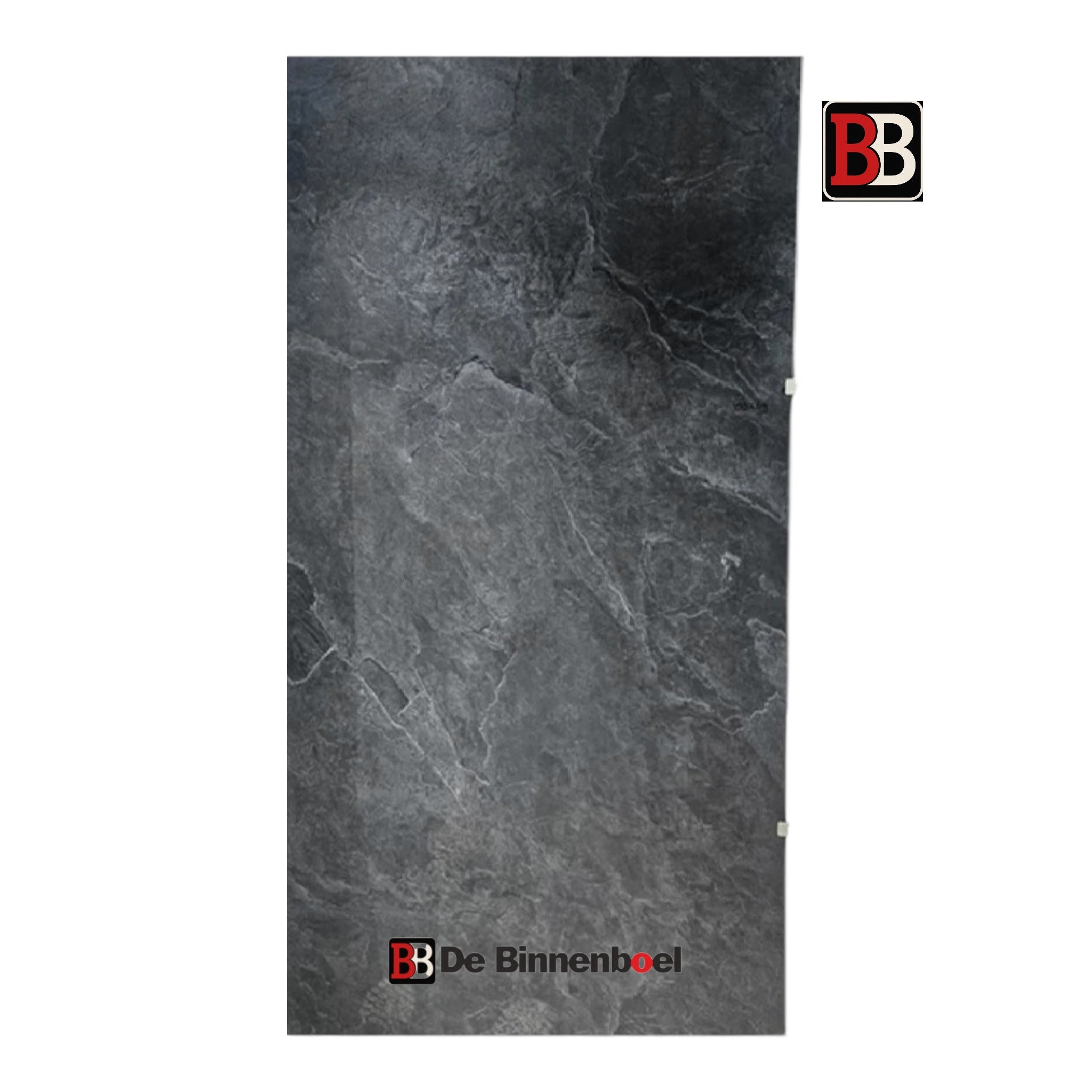 Oppio €70;PER PANEEL - PVC Wandpaneel MAT Ardesia Noir / Zwart - 120x280x0,3 cm