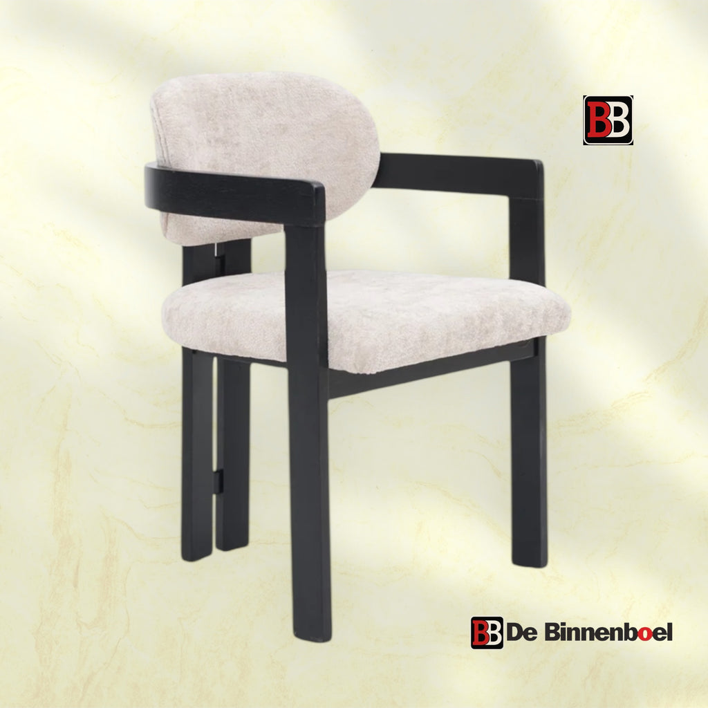 Eetkamerstoel Dubai japandi taupe