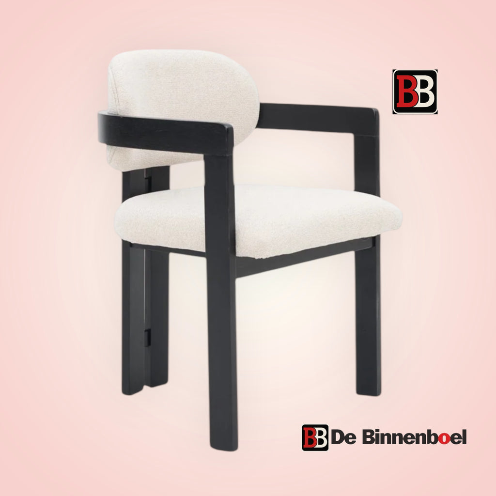 Eetkamerstoel Dubai japandi créme