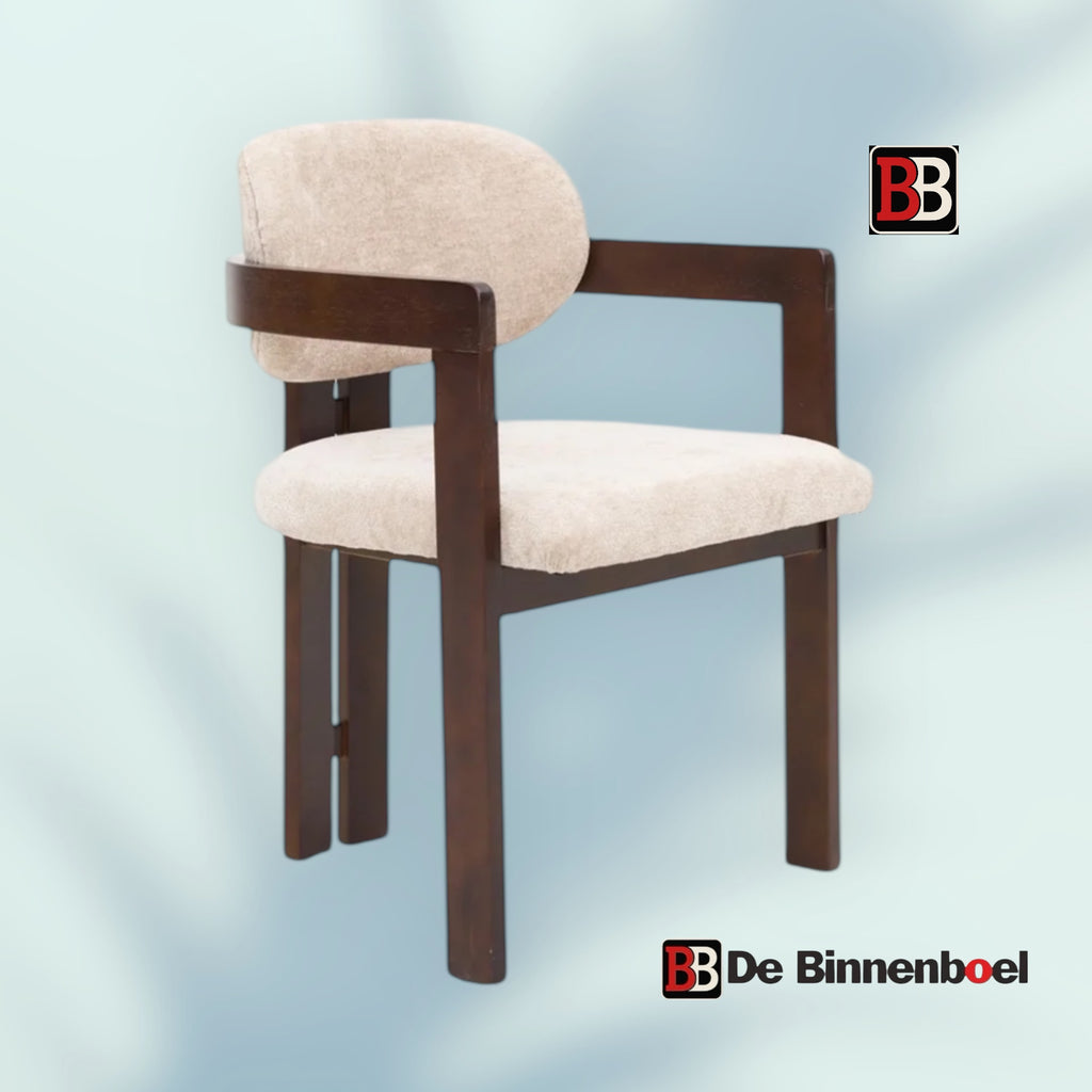 Eetkamerstoel Dubai japandi créme