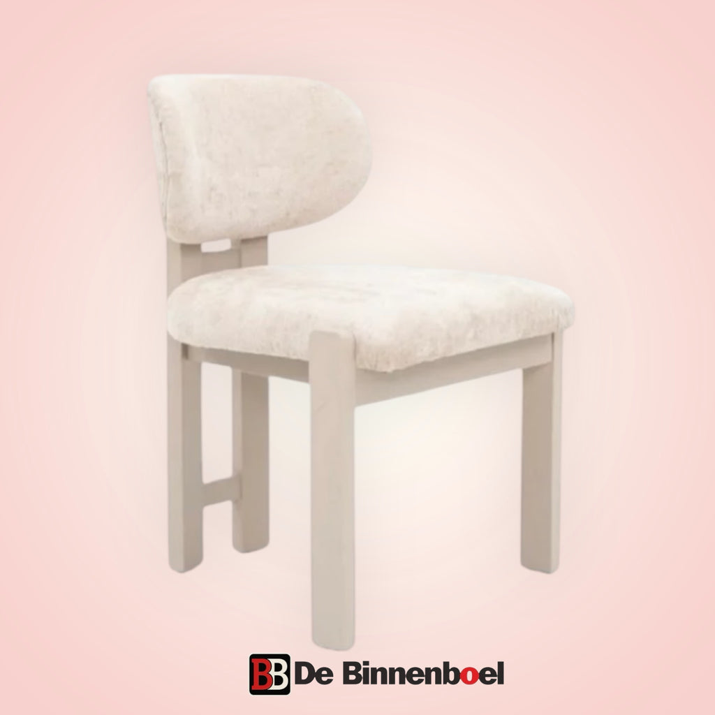 Eetkamerstoel Desirey japandi taupe