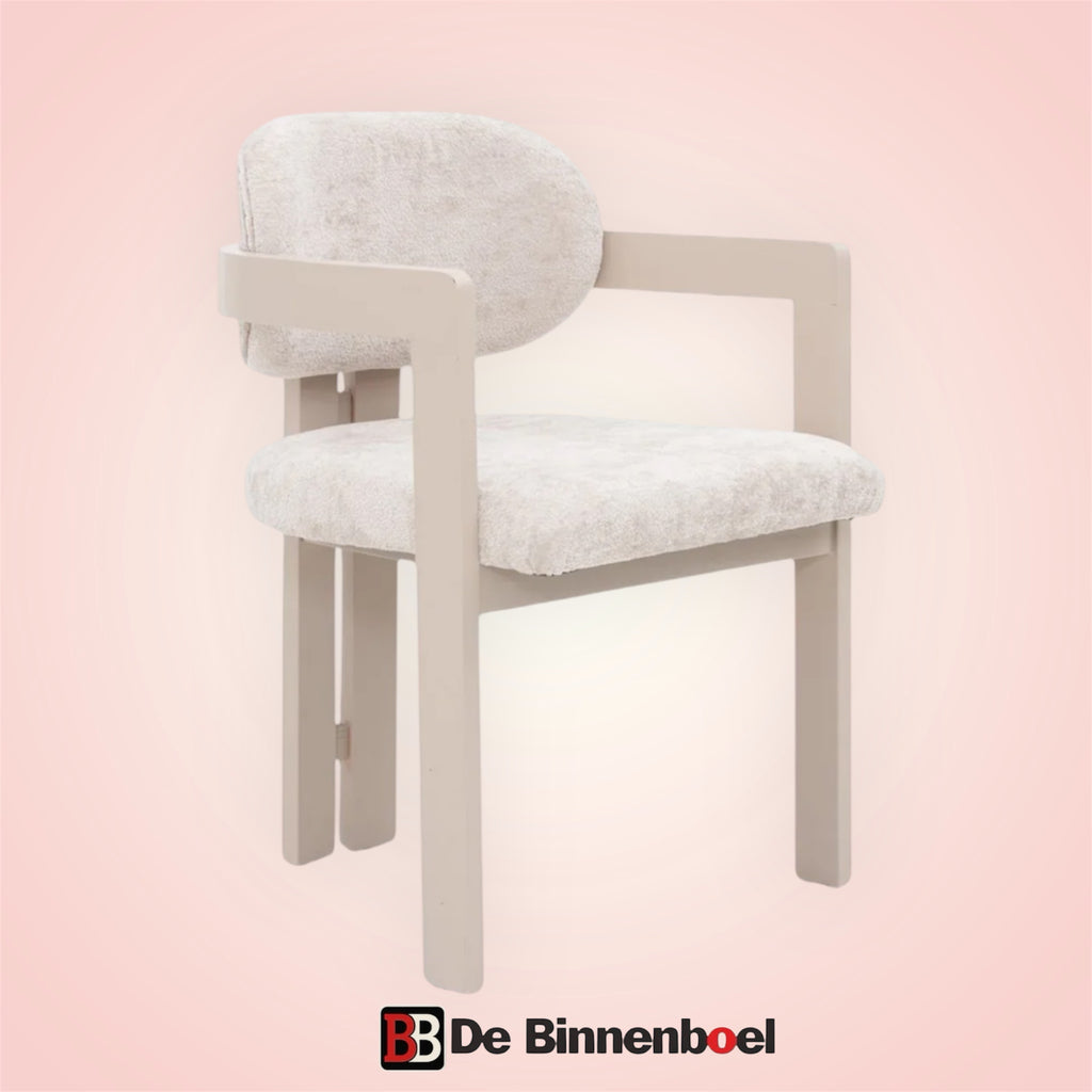 Eetkamerstoel Dubai japandi créme