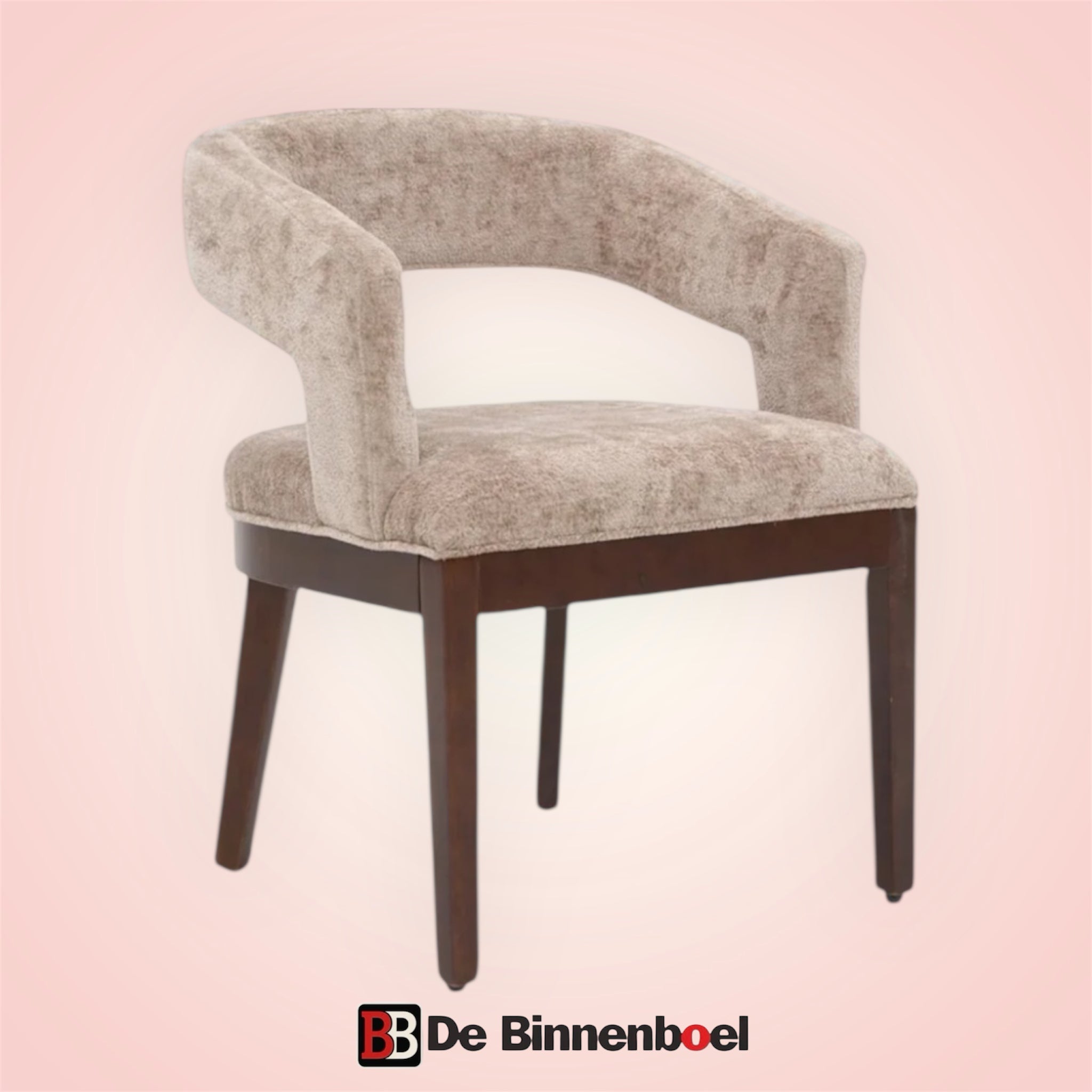 Eetkamerstoel Sindy japandi bruin