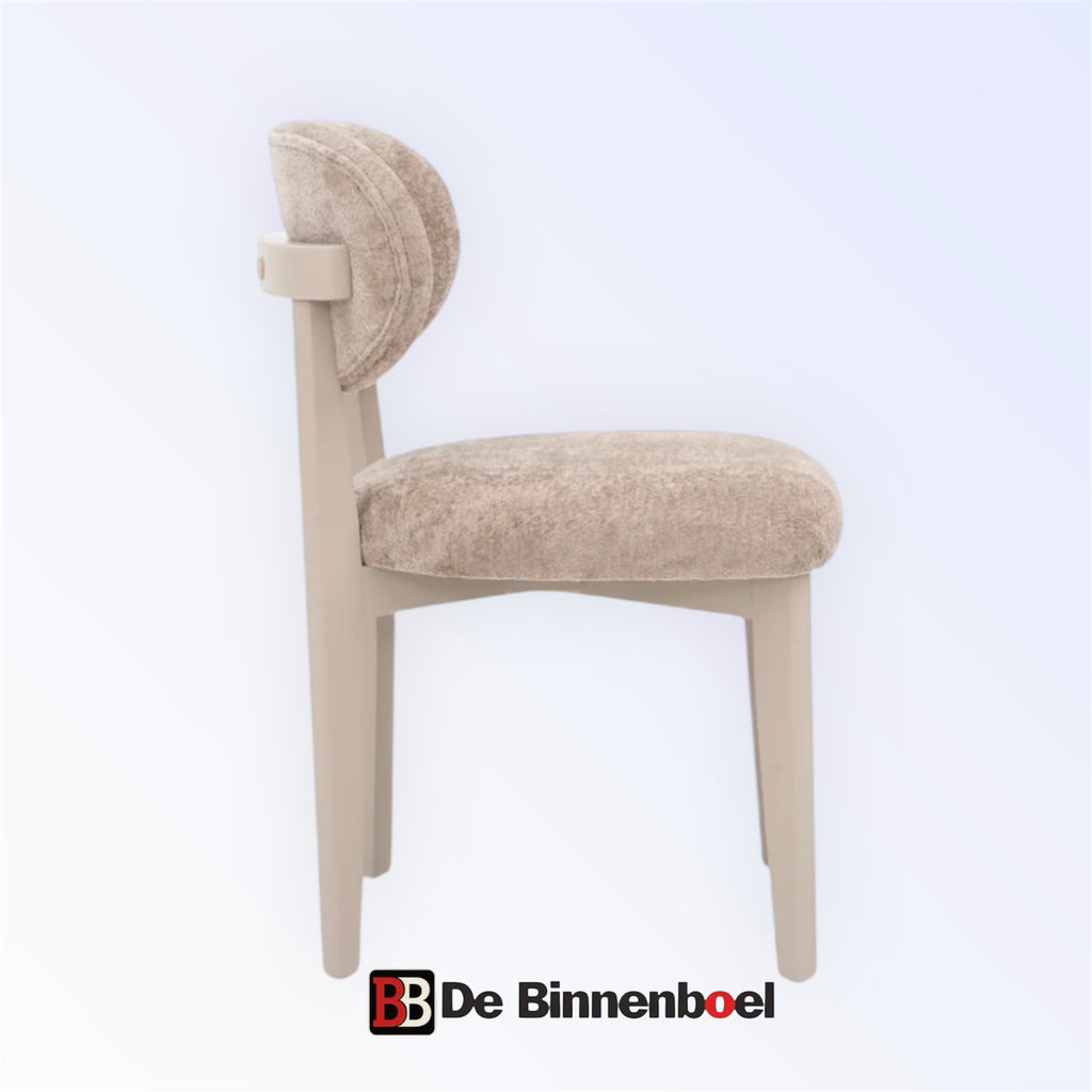 Eetkamerstoel Silla japandi bruin