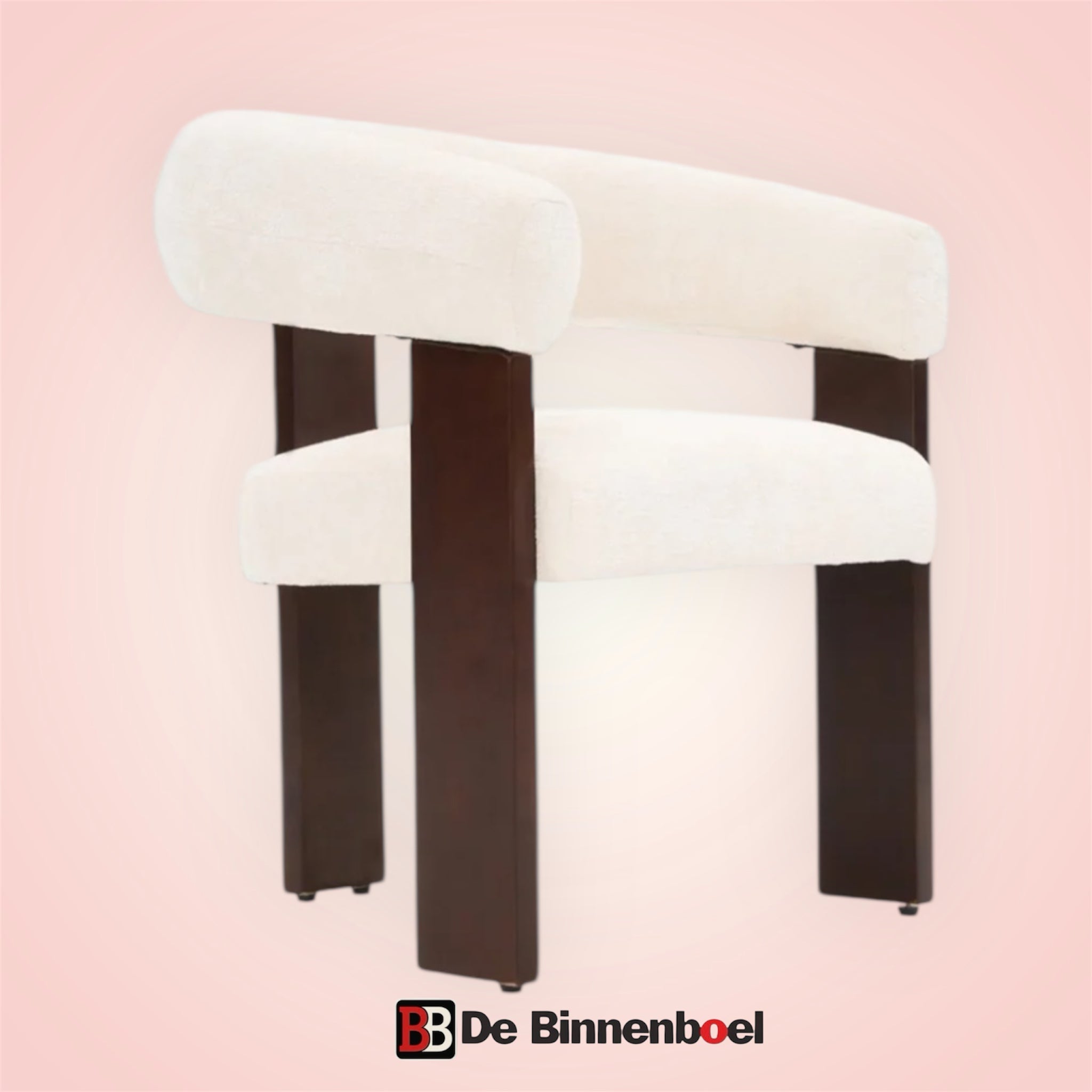 Eetkamerstoel Sara japandi créme