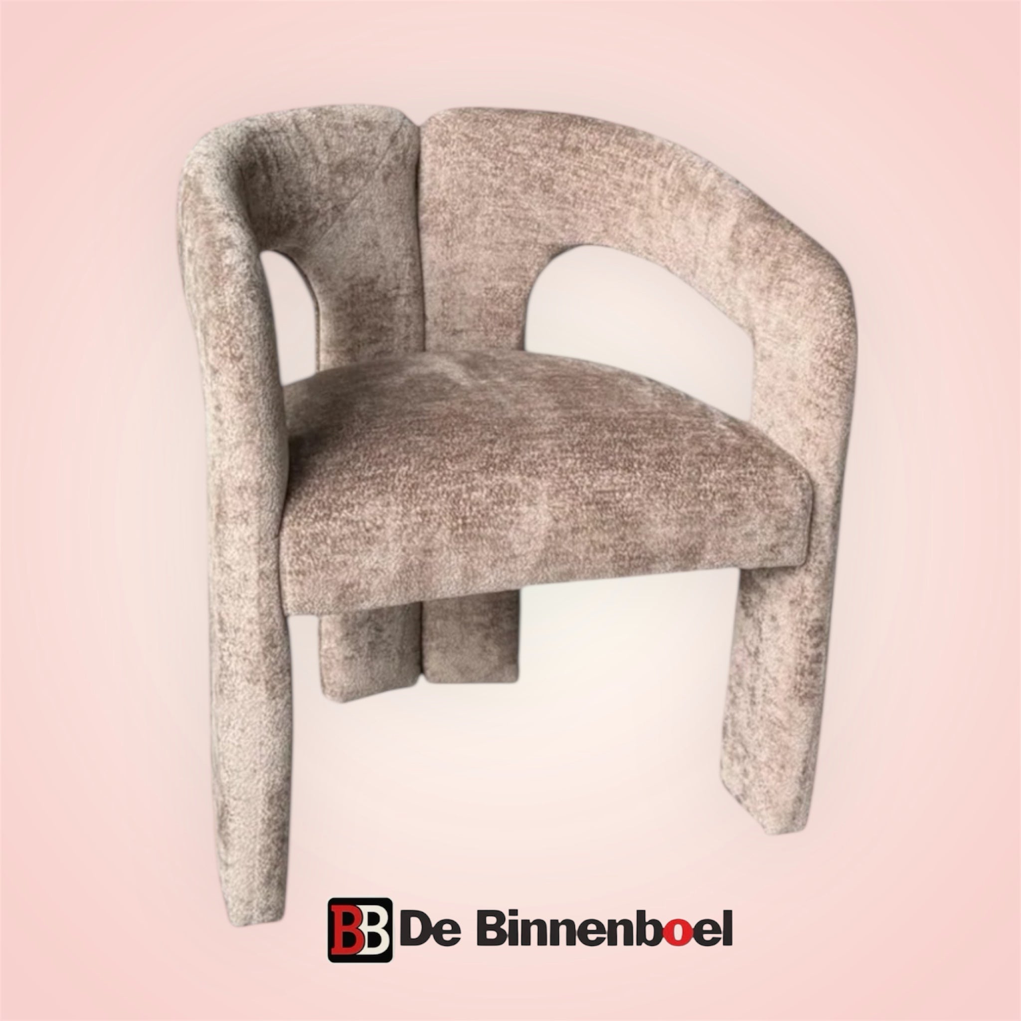 Eetkamerstoel Baroni japandi bruin