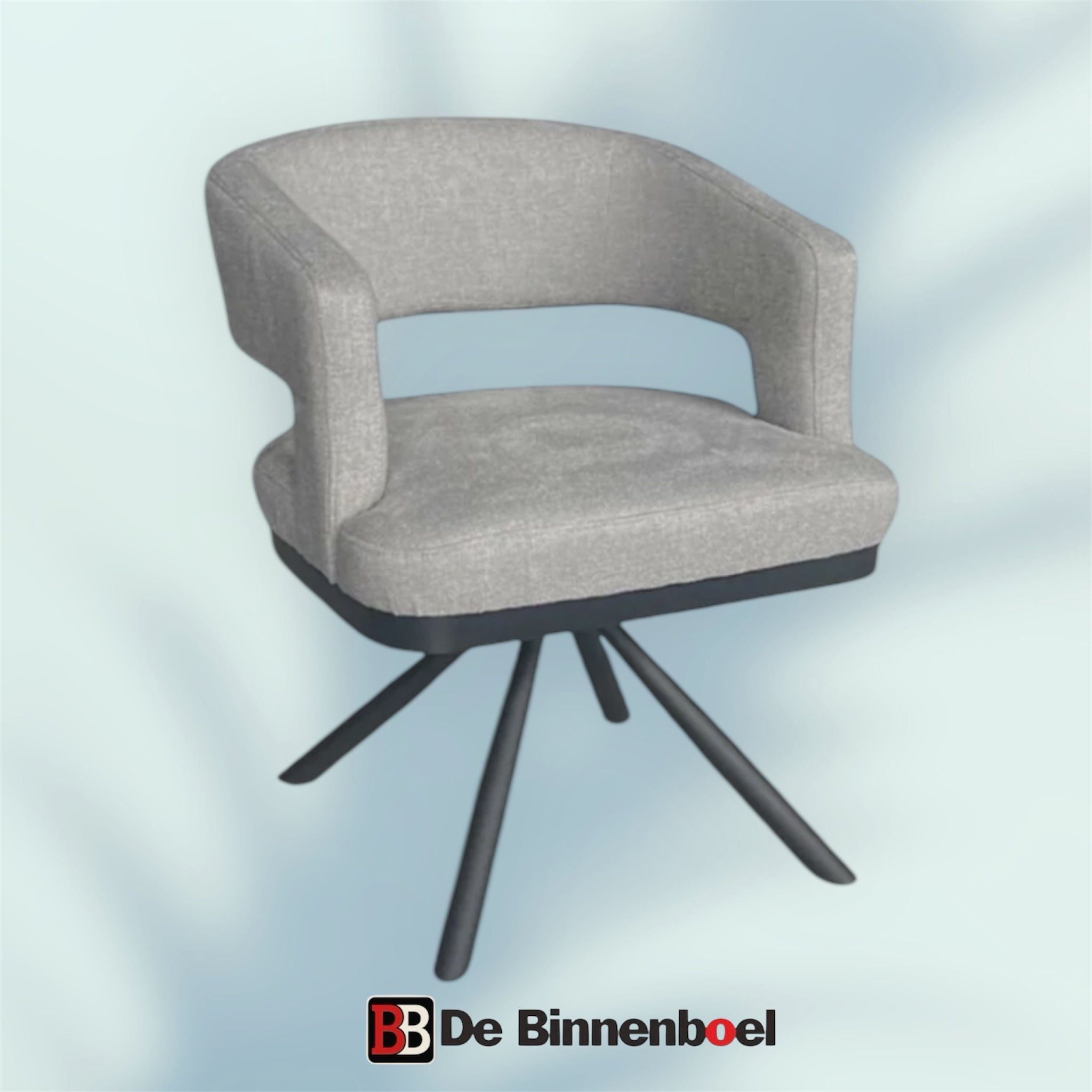 Eetkamerstoel Aleyna lichtgrijs