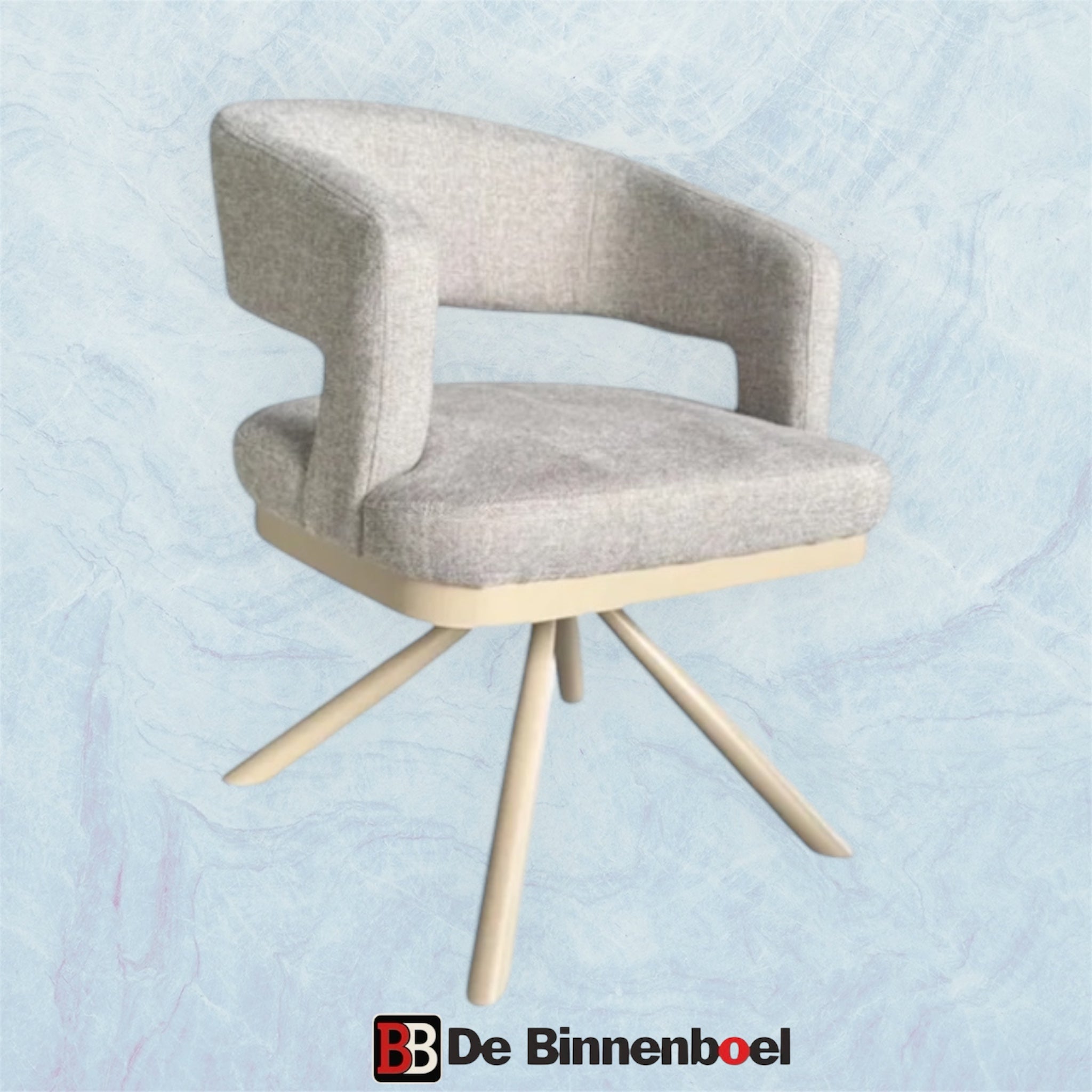 Eetkamerstoel Alenya lichtbruin