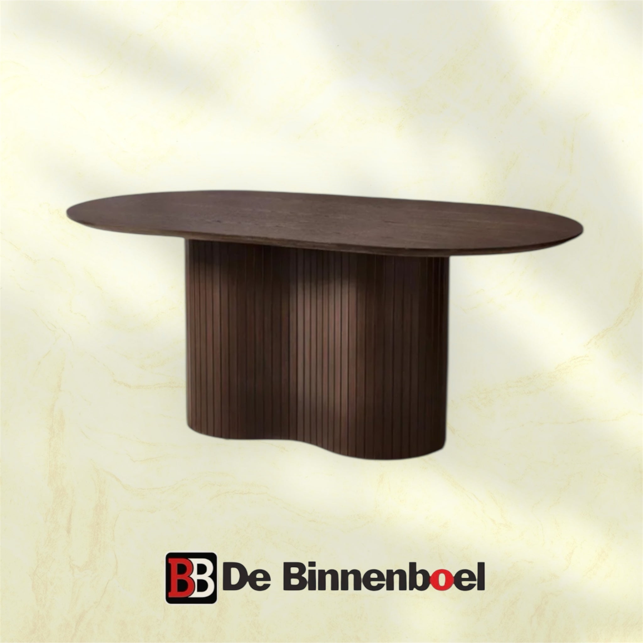 Eetkamertafel Taurus japandi 220X110X76 bruin