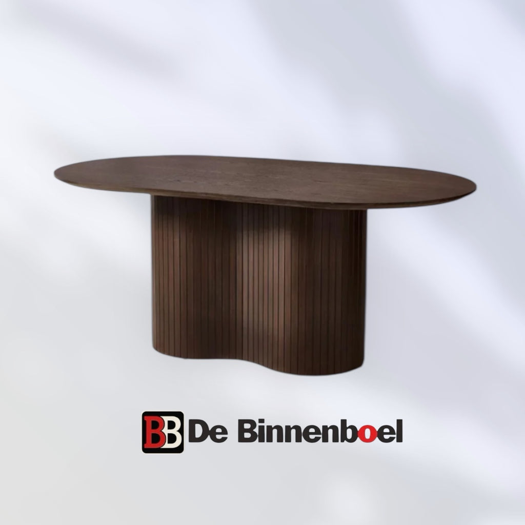 Eetkamertafel Taurus japandi 180X110X76 bruin