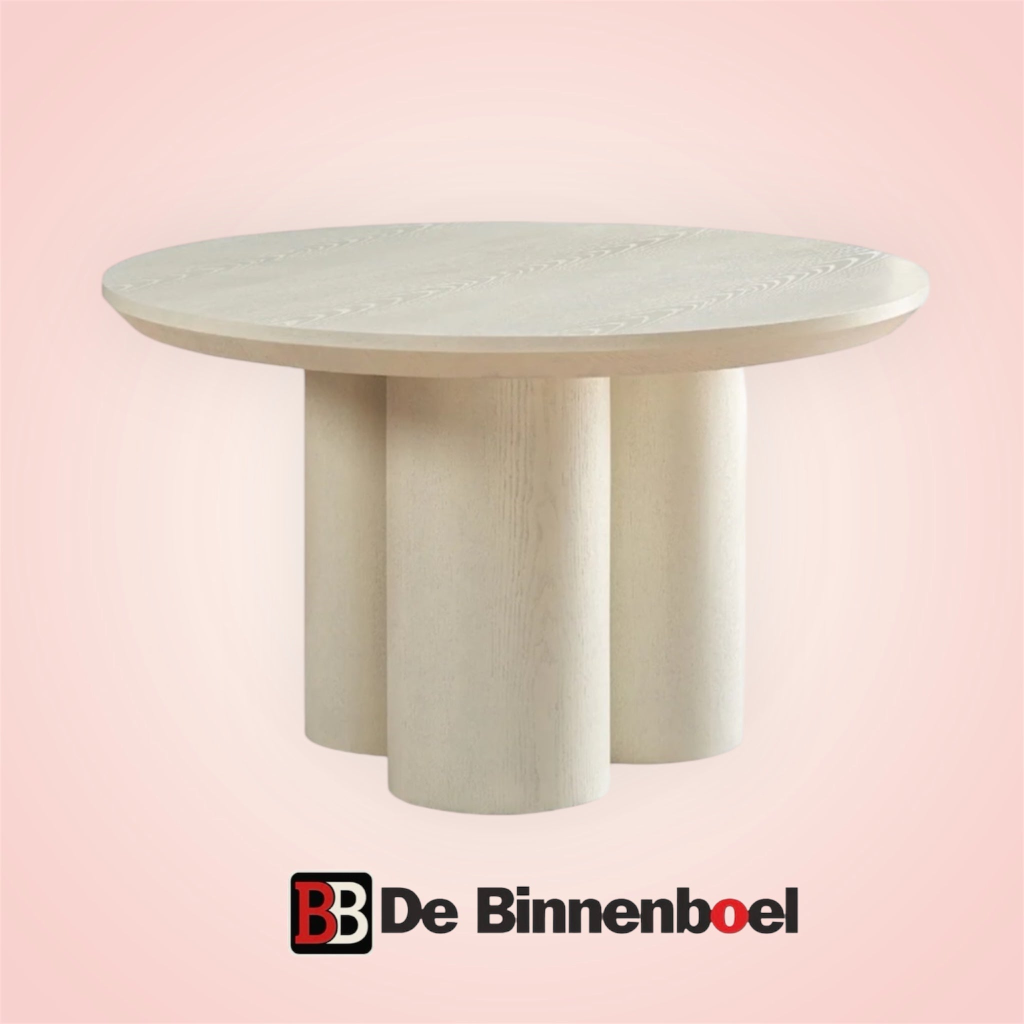 Eetkamertafel Queen japandi 130 rond room