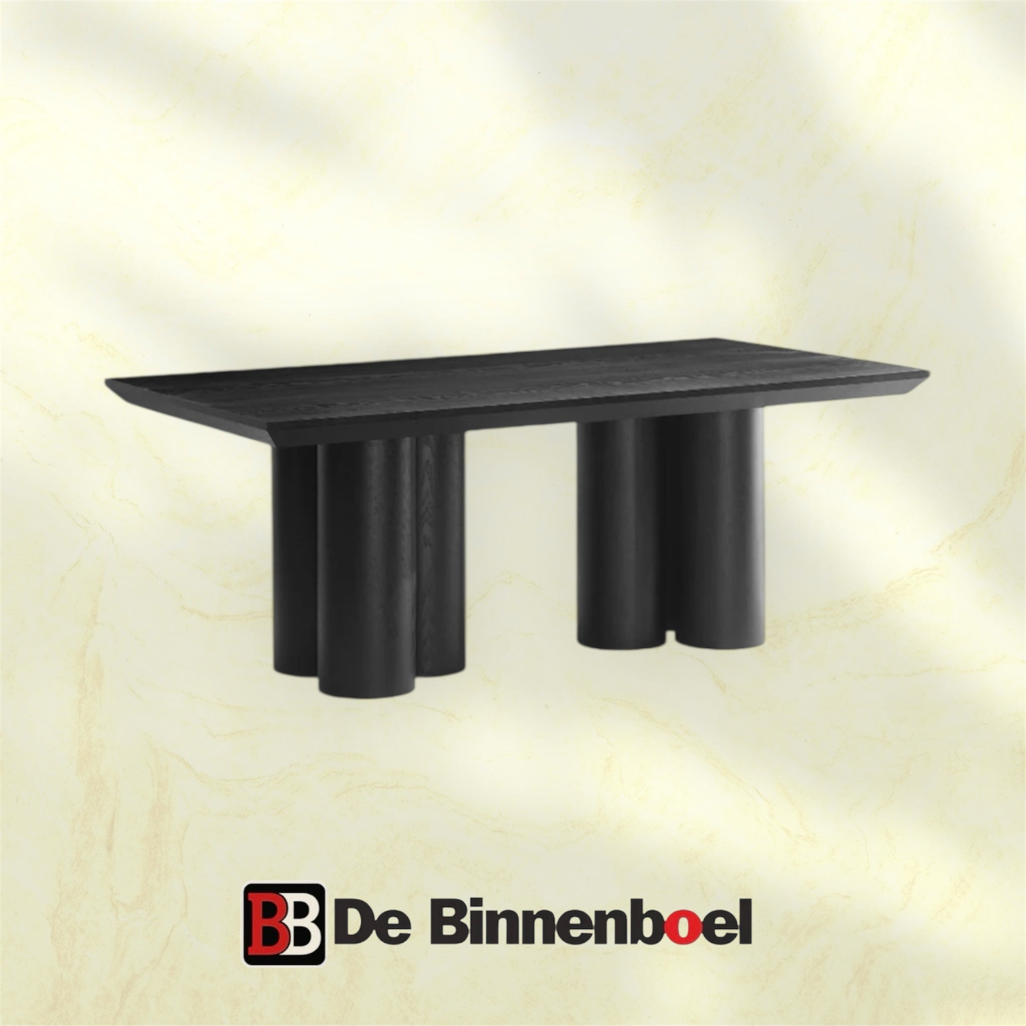 Eetkamertafel Royale 200X100X76 zwart
