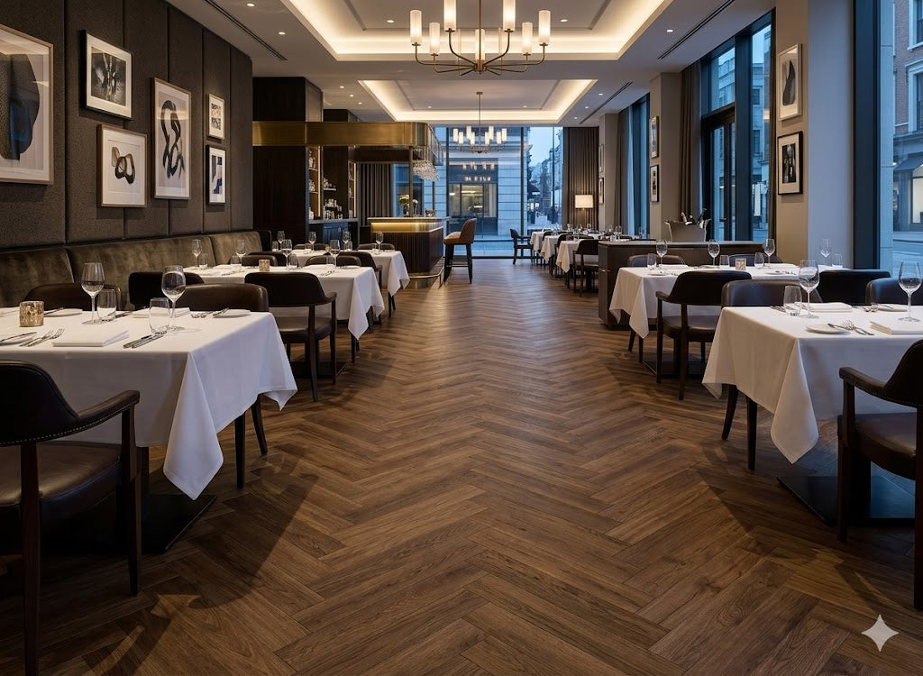 GR-506-HB / Sugar Oak Visgraat PVC Click