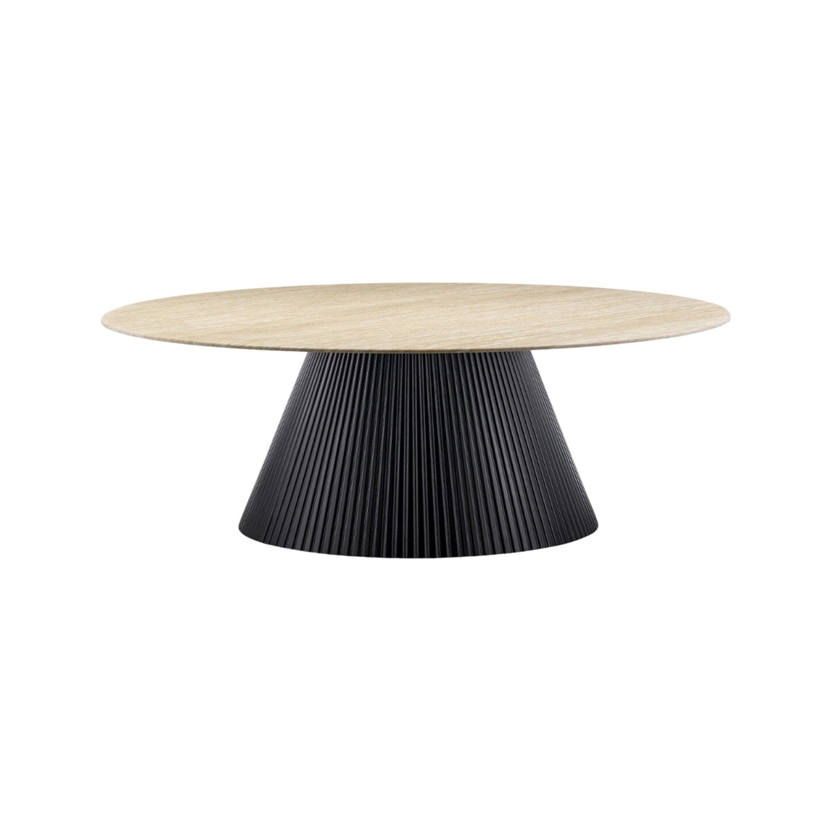 KIMBERLY BLACK CT 110 Ø FLINTSTONE FAUX MARBLE TOP