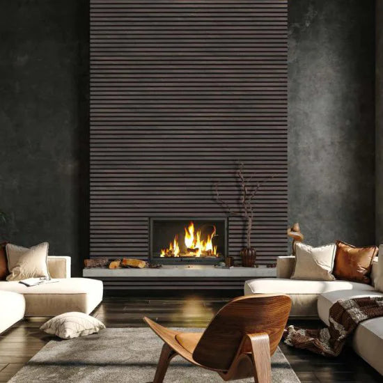 €68 Per Paneel - 52x260 cm KOPER Kleur akoestische wand panelen lattenwand met Vilt