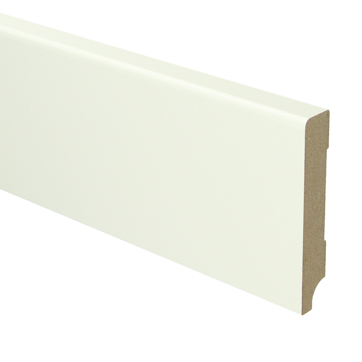 MDF Moderne Hoogeplint 90mm wit voorgelakt