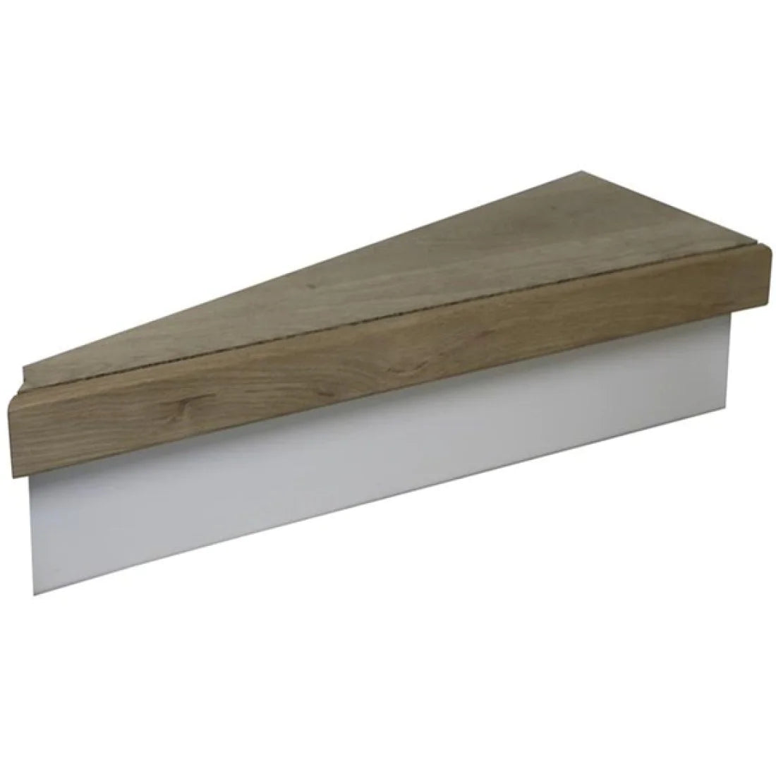 OPPIO Stootbord PVC Ral 9010 wit HOUTDECOR ( tbv 16 traptreden )