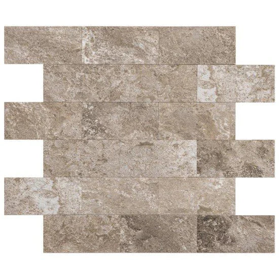 Oppio Natuursteen Taupe METRO - Zelfklevend Mozaïek 29.5x28.8x3.3 m