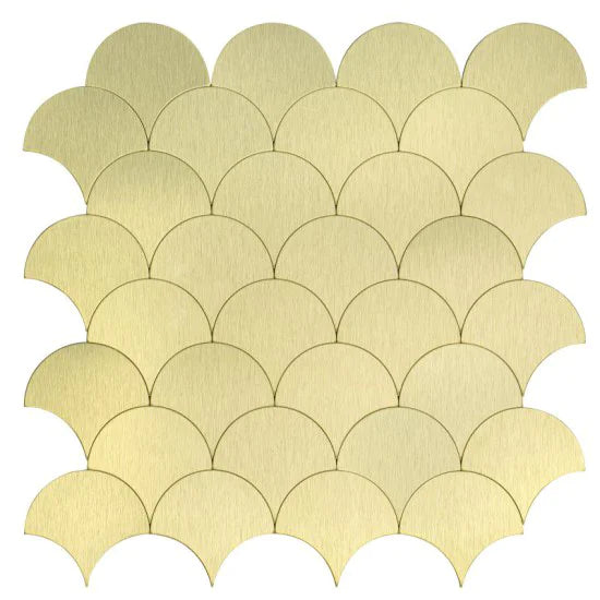 Oppio XL Goud Schelpjes - Zelfklevend Mozaiek 266x266x4mm