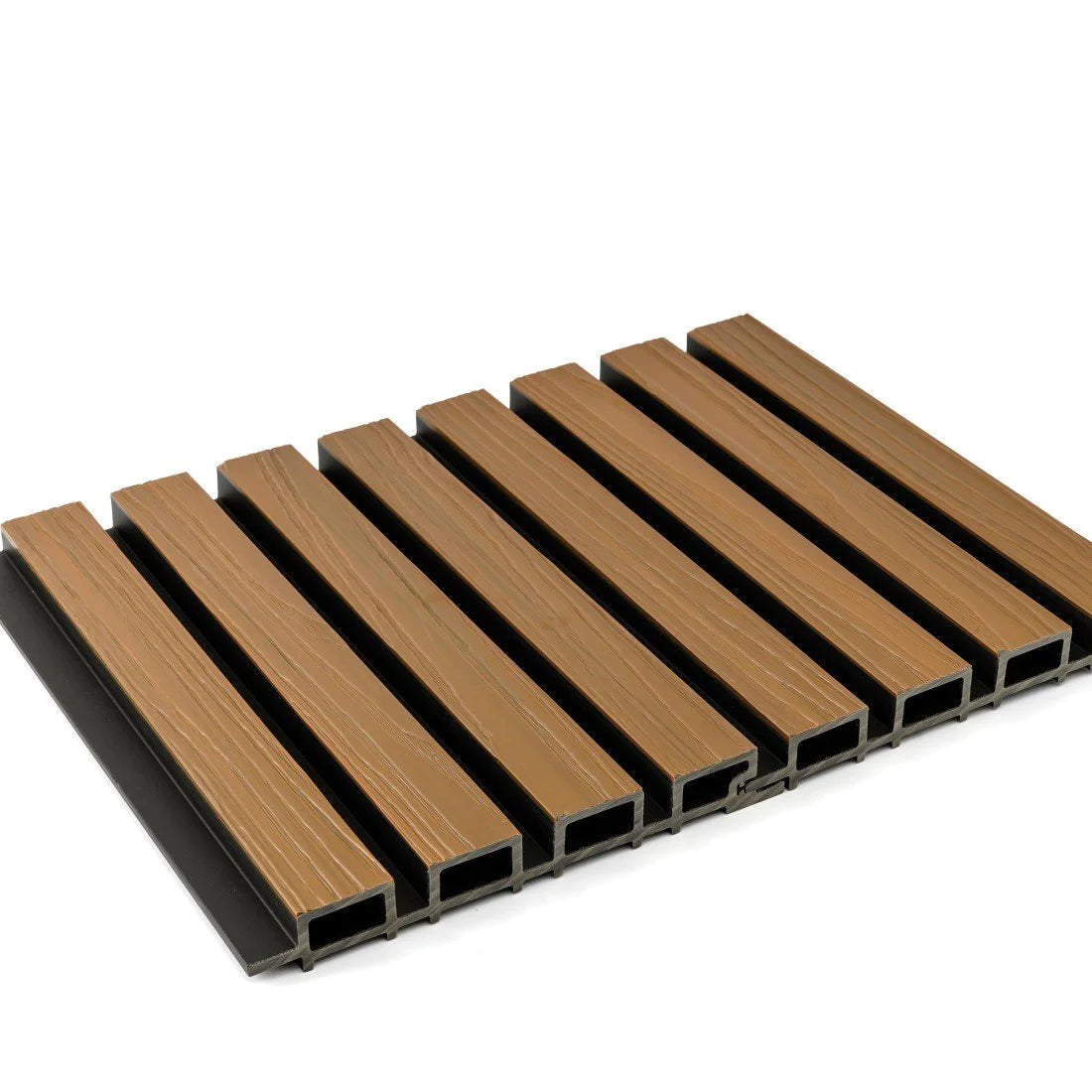 OPPIO TEAK+Zwart - Gevelbekleding – Composiet | 290 x 22 cm | Gevel | Tuin