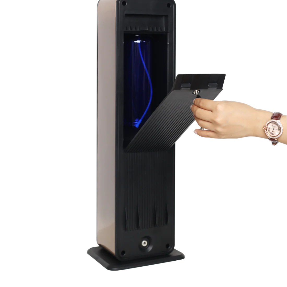 Mersense | Burano Diffuser Zwart / Goud - Dekking tot 900m3