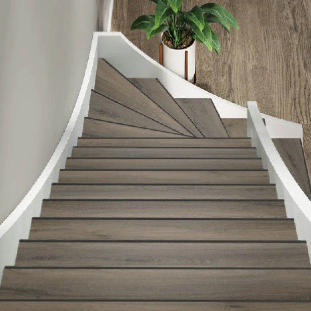 TRAPRENOVATIE SET PADDINGTON Dark Grey / PVC Dryback ( SET Ten behoeve van 4 TRAPTREDES