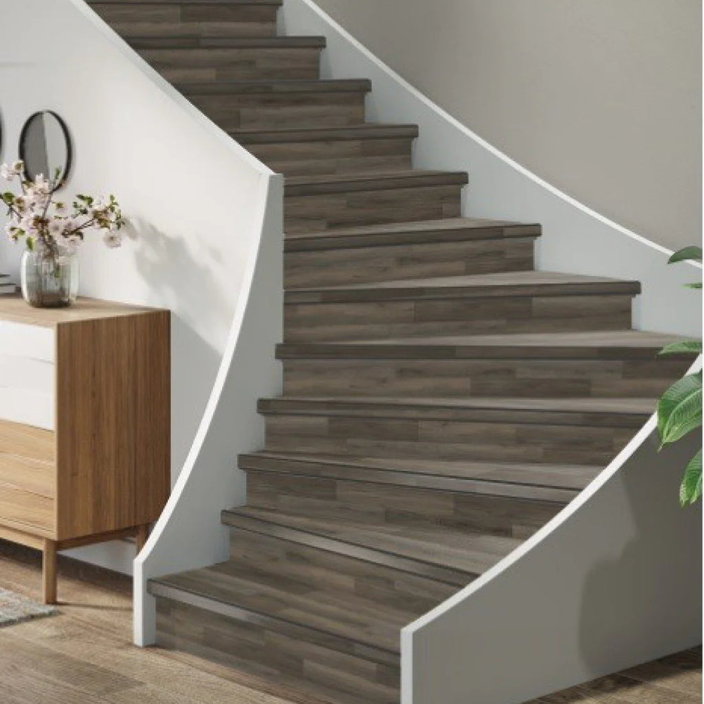 TRAPRENOVATIE SET PADDINGTON Dark Grey / PVC Dryback ( SET Ten behoeve van 4 TRAPTREDES