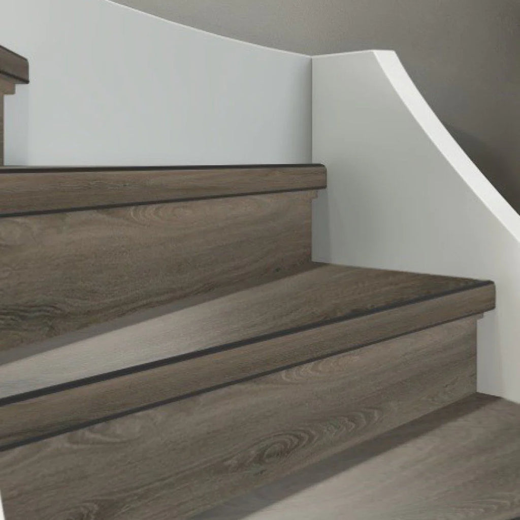 TRAPRENOVATIE SET PADDINGTON Dark Grey / PVC Dryback ( SET Ten behoeve van 4 TRAPTREDES