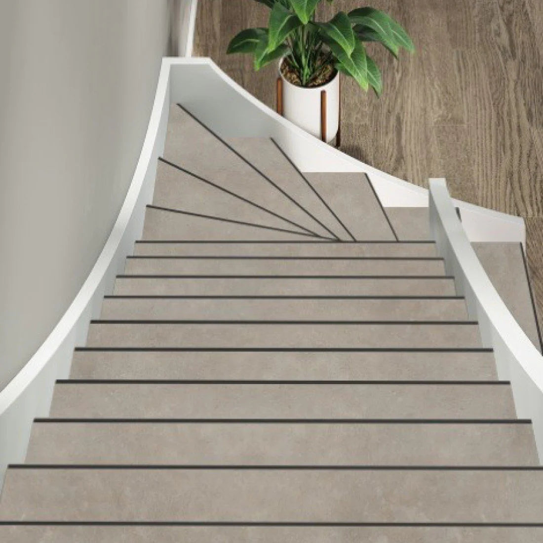 TRAPRENOVATIE SET victoria Beige / PVC ( SET Ten behoeve van 4 TRAPTREDES + PROFIELEN )