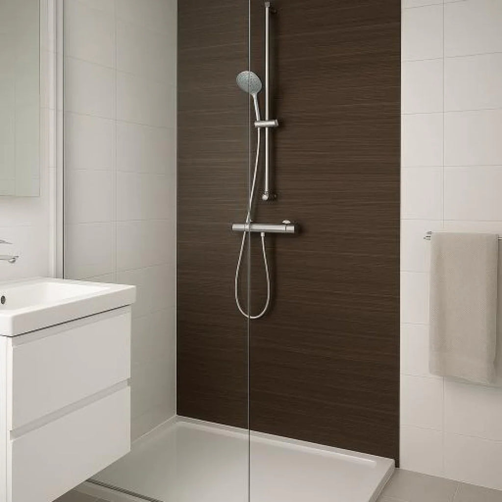 Oppio 120x280x0.5 cm - Houten Wandpaneel ESPRESSO ESSENCE