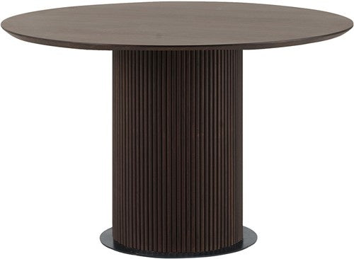 Eettafel 120 rond, Mango Dark Walnut - Congo Table Collection