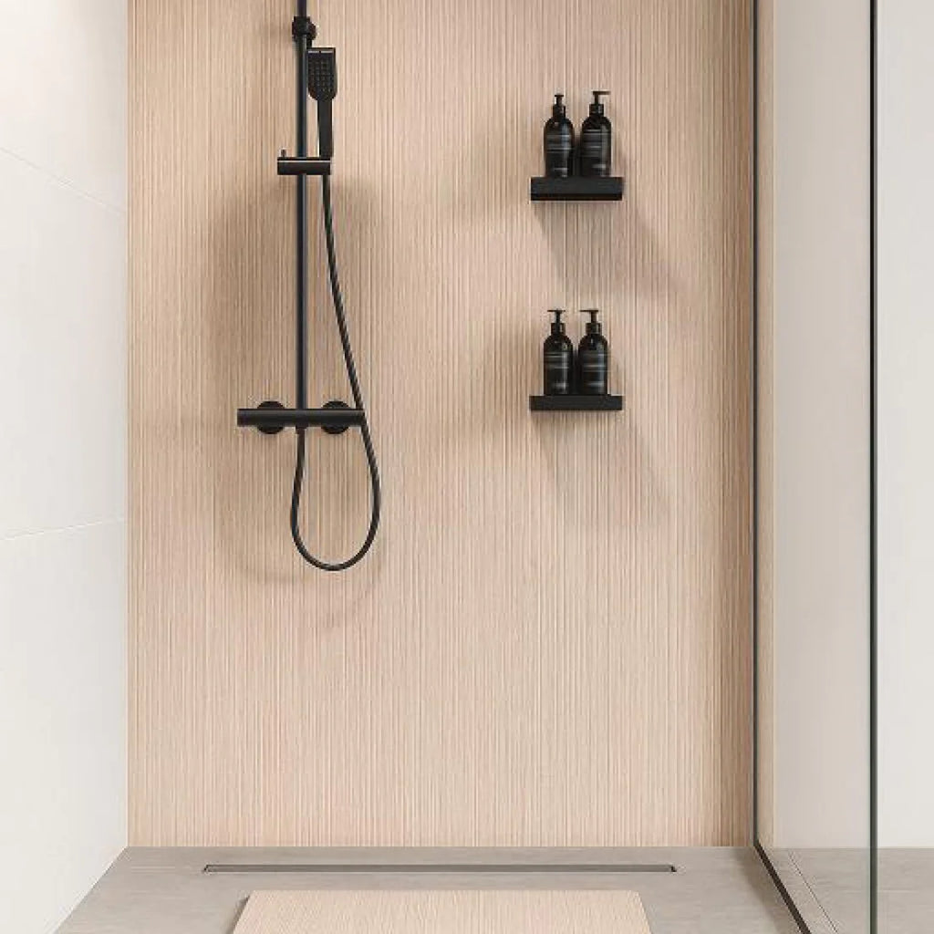 Oppio 120x280x0.5 cm - Houten Wandpaneel MERANTI