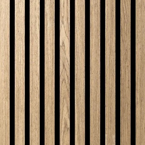 Oppio €40 PER PANEEL - 260x60 cm NEW WALNOOT Eiken akoestische wand panelen lattenwand met Vilt