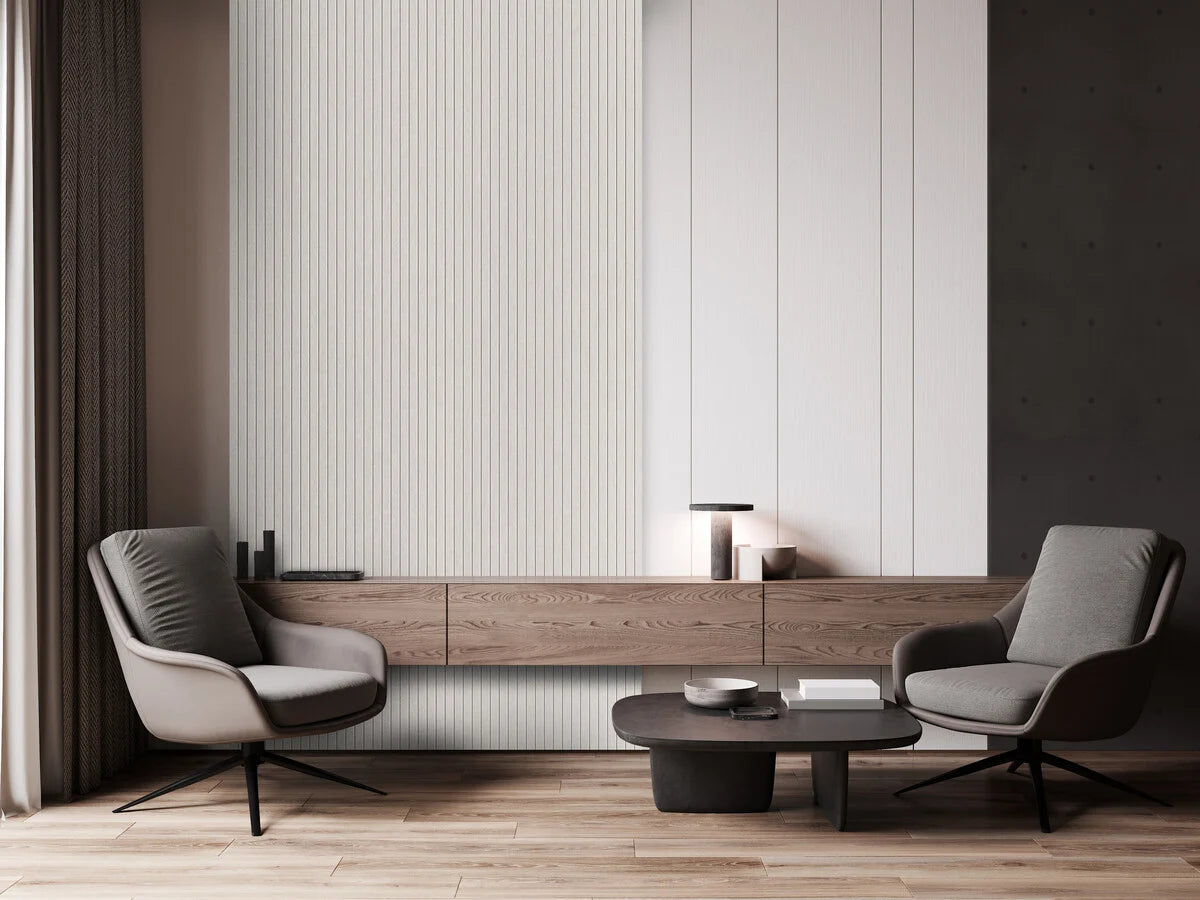 Oppio OPPIO Viltpaneel Beige JAPANDI - 280x60 cm - Brandvertragend & Geluiddempend