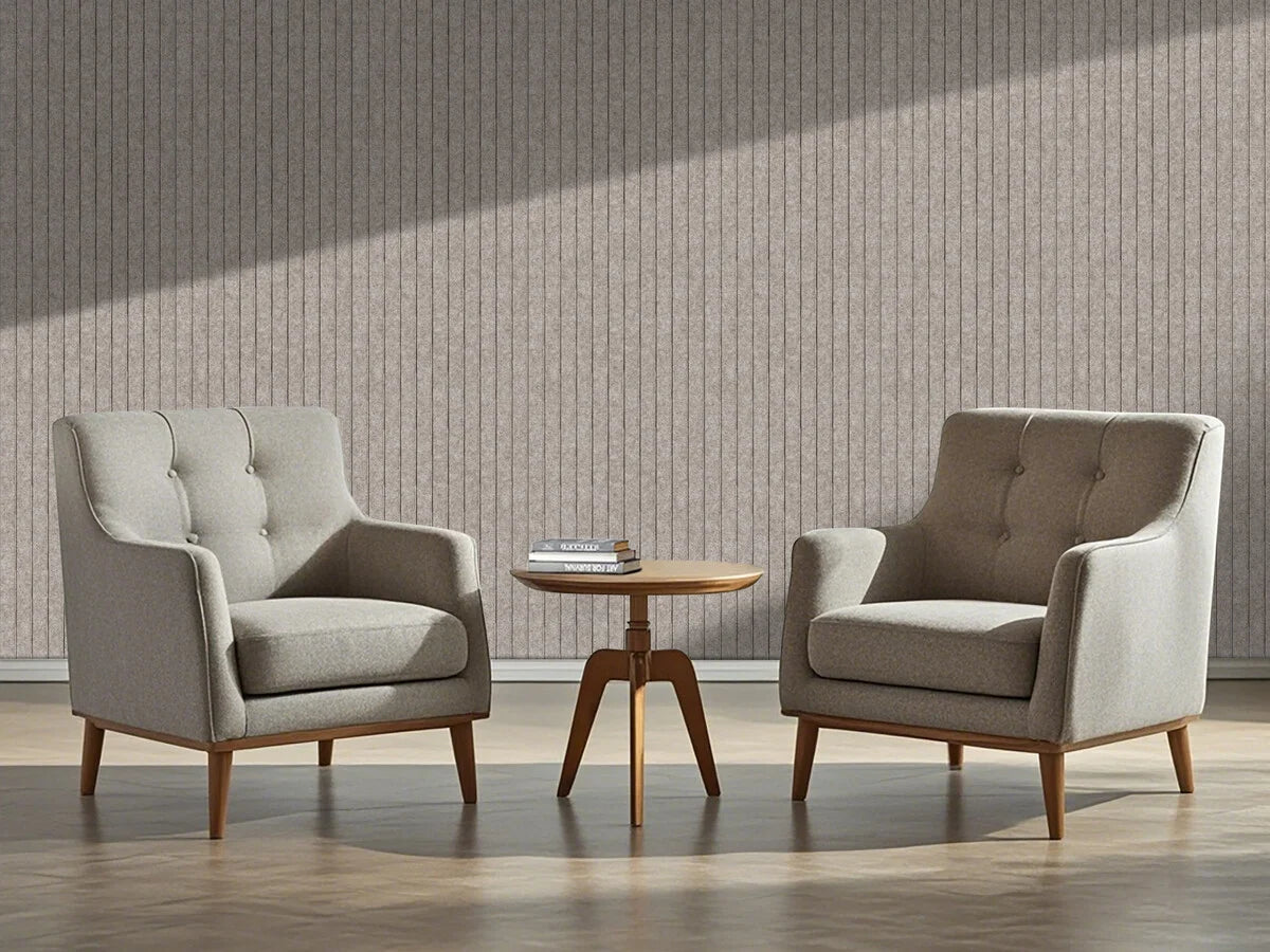 Oppio OPPIO Viltpaneel TAUPE - JAPANDI - 280x60 cm - Brandvertragend & Geluiddempend